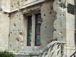 A building in France after WW2